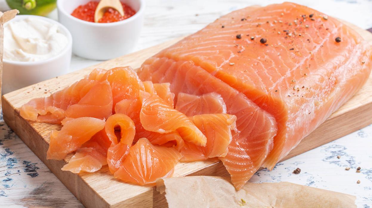 Es salmón ahumado es una delicia