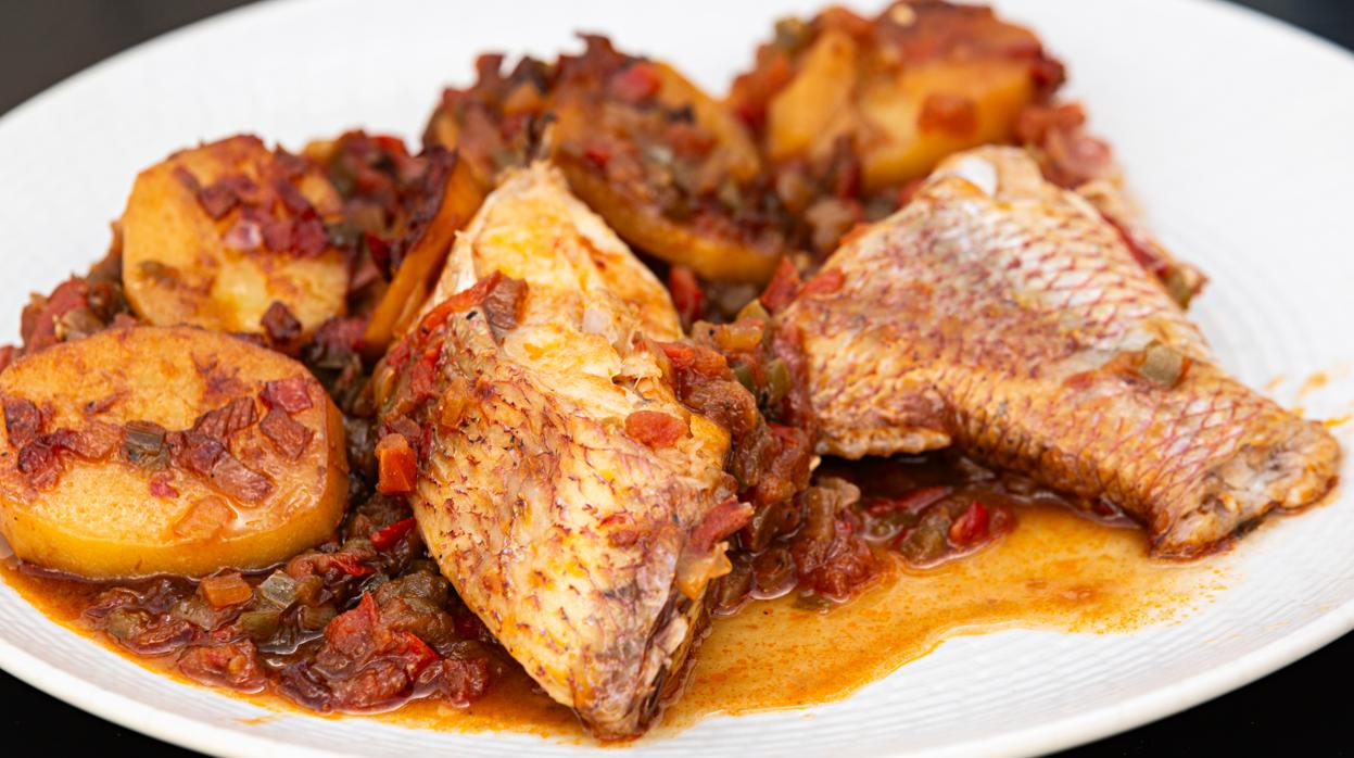 Plato de urta a la roteña