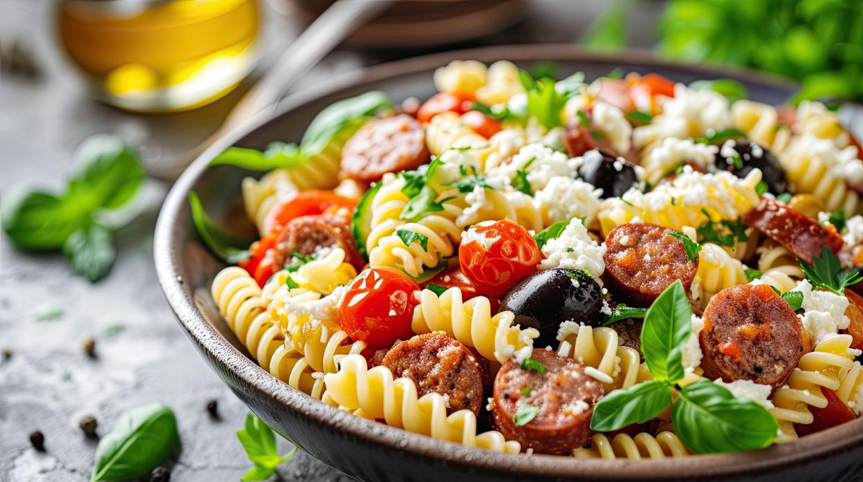 Las ensaldas de pasta son nutritivas y fáciles de preparar