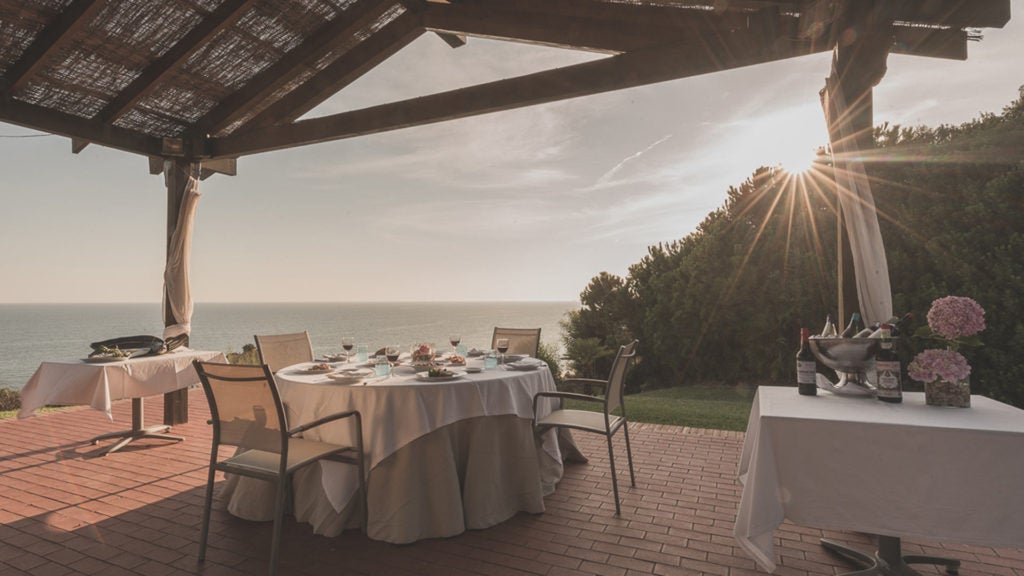 Restaurante del Parador de Mazagón. 