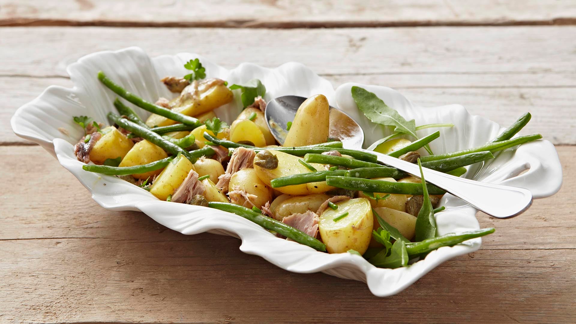 Ensalada de patatas y judías verdes - Gurmé