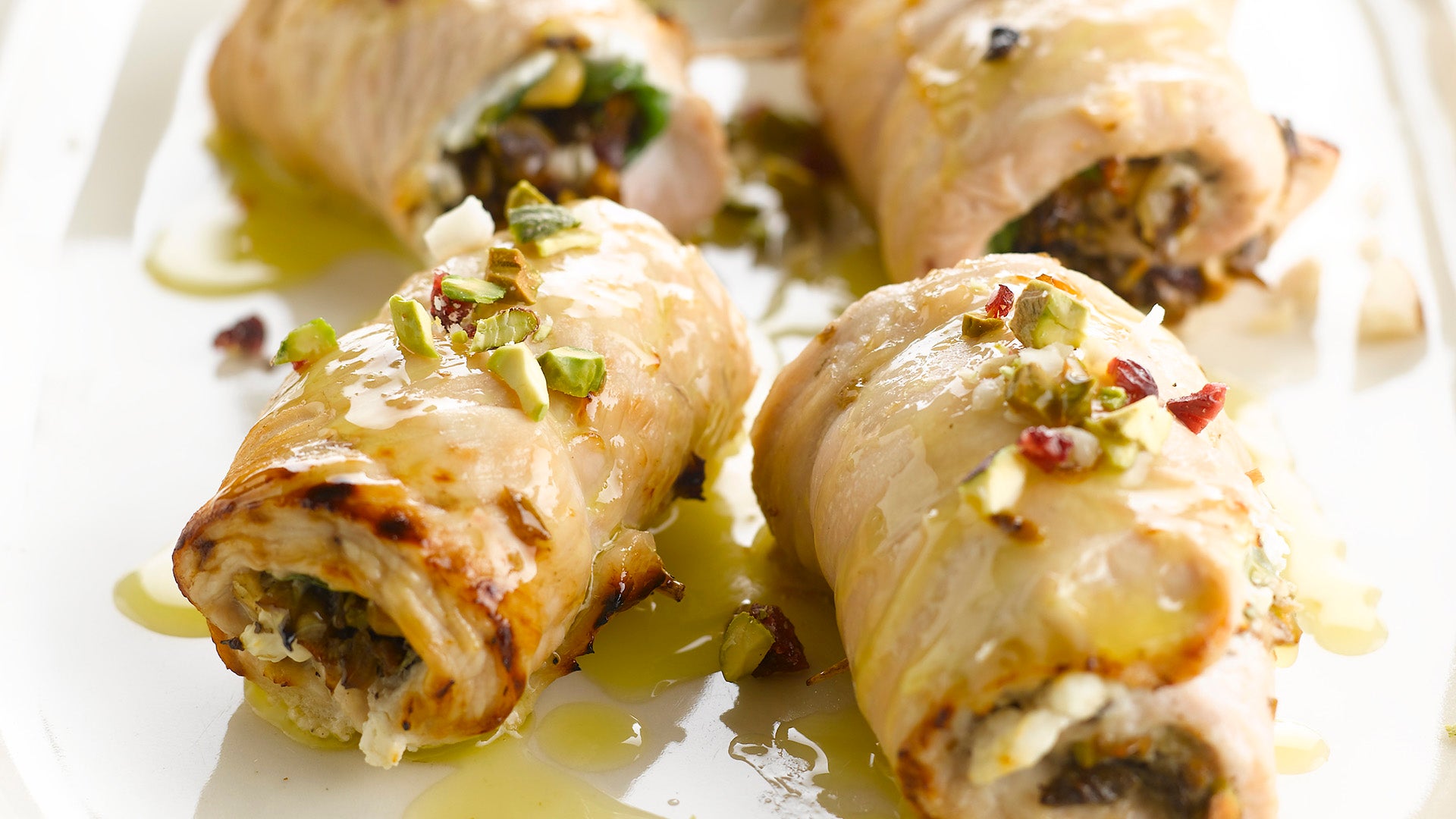 Rollitos de pavo rellenos de verduras - Gurmé