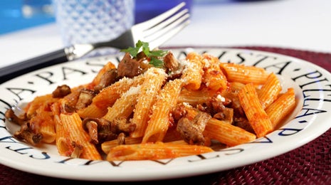 Macarrones con setas - Gurmé