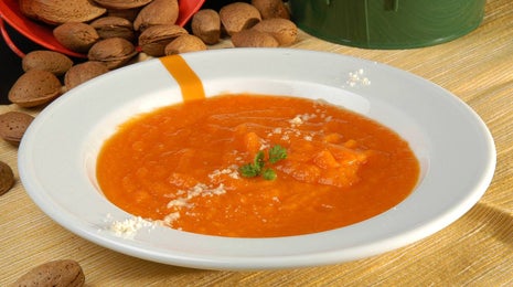 Crema de zanahorias y almendras - Gurmé