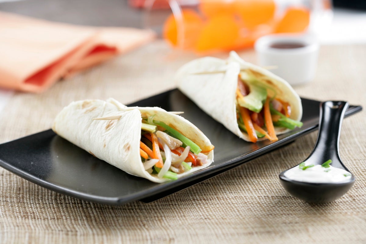 Tacos rellenos de verduras - Gurmé