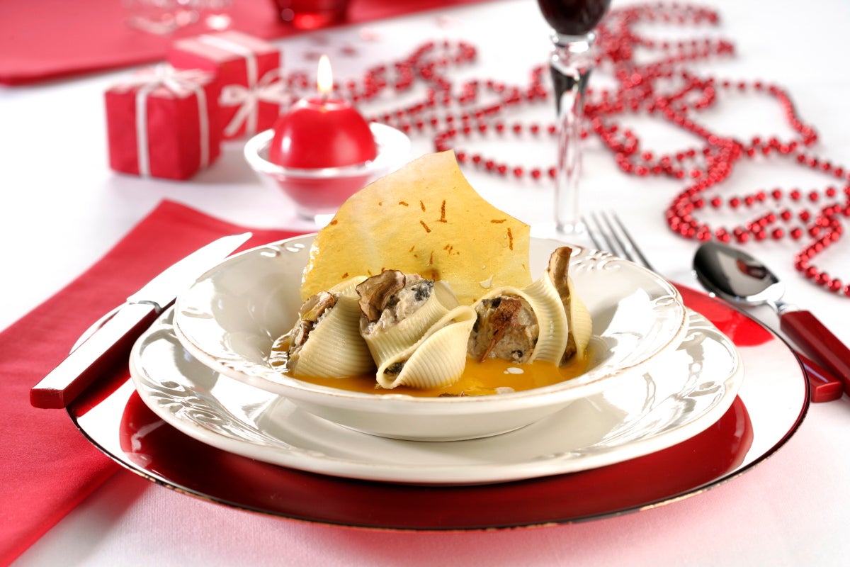 Galets rellenos de foie-gras - Gurmé