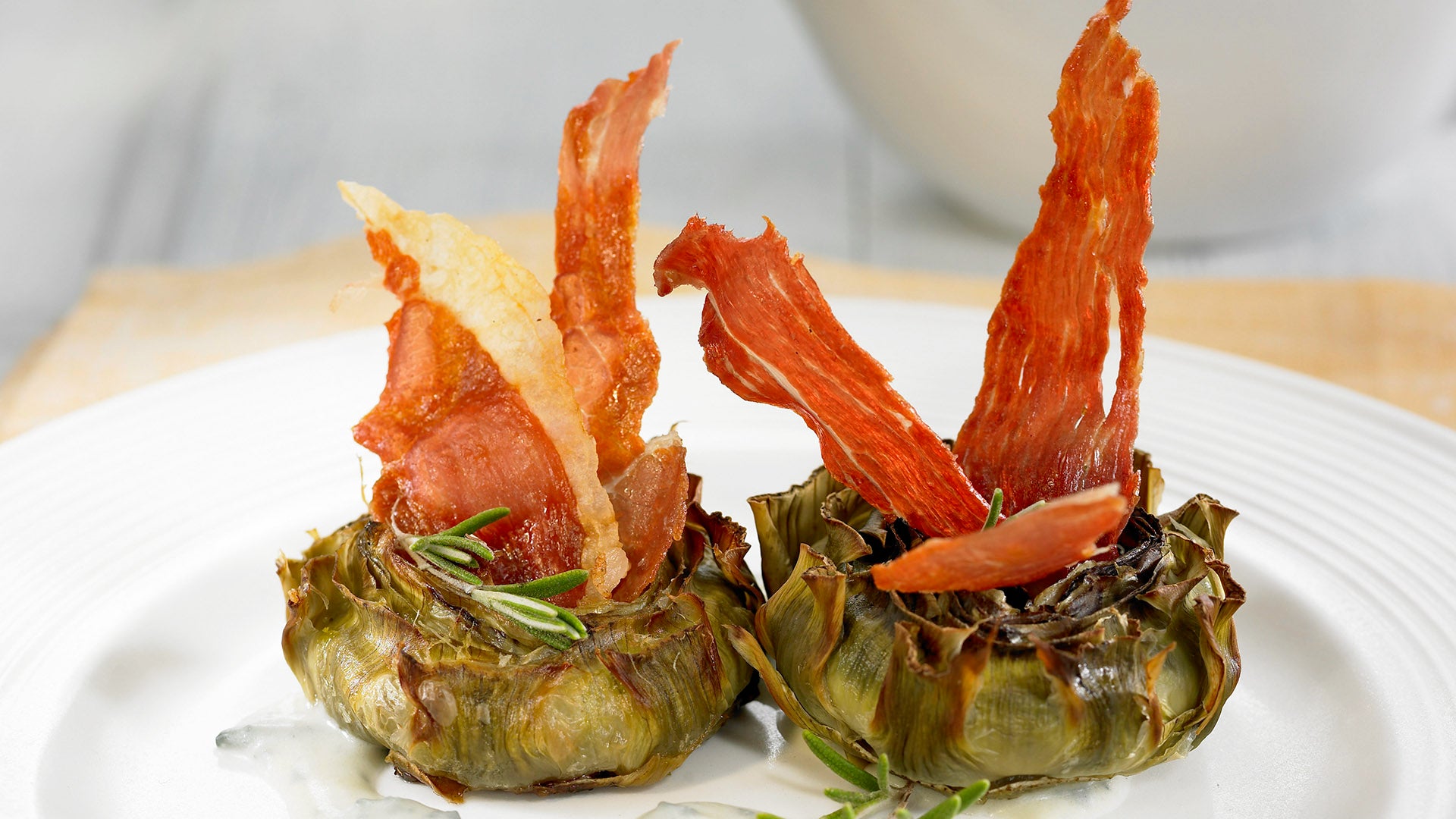 Alcachofas con jamón