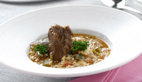 Arroz caldoso con carrillada - Gurmé