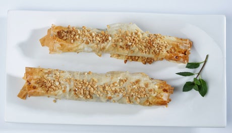 Plátanos en pasta bric - Gurmé