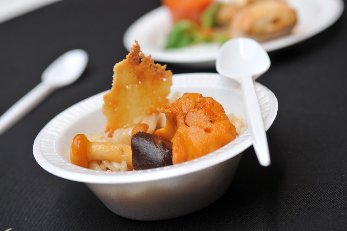 Risotto de setas con parmesano