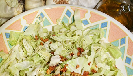 Ensalada de col con ajos - Gurmé
