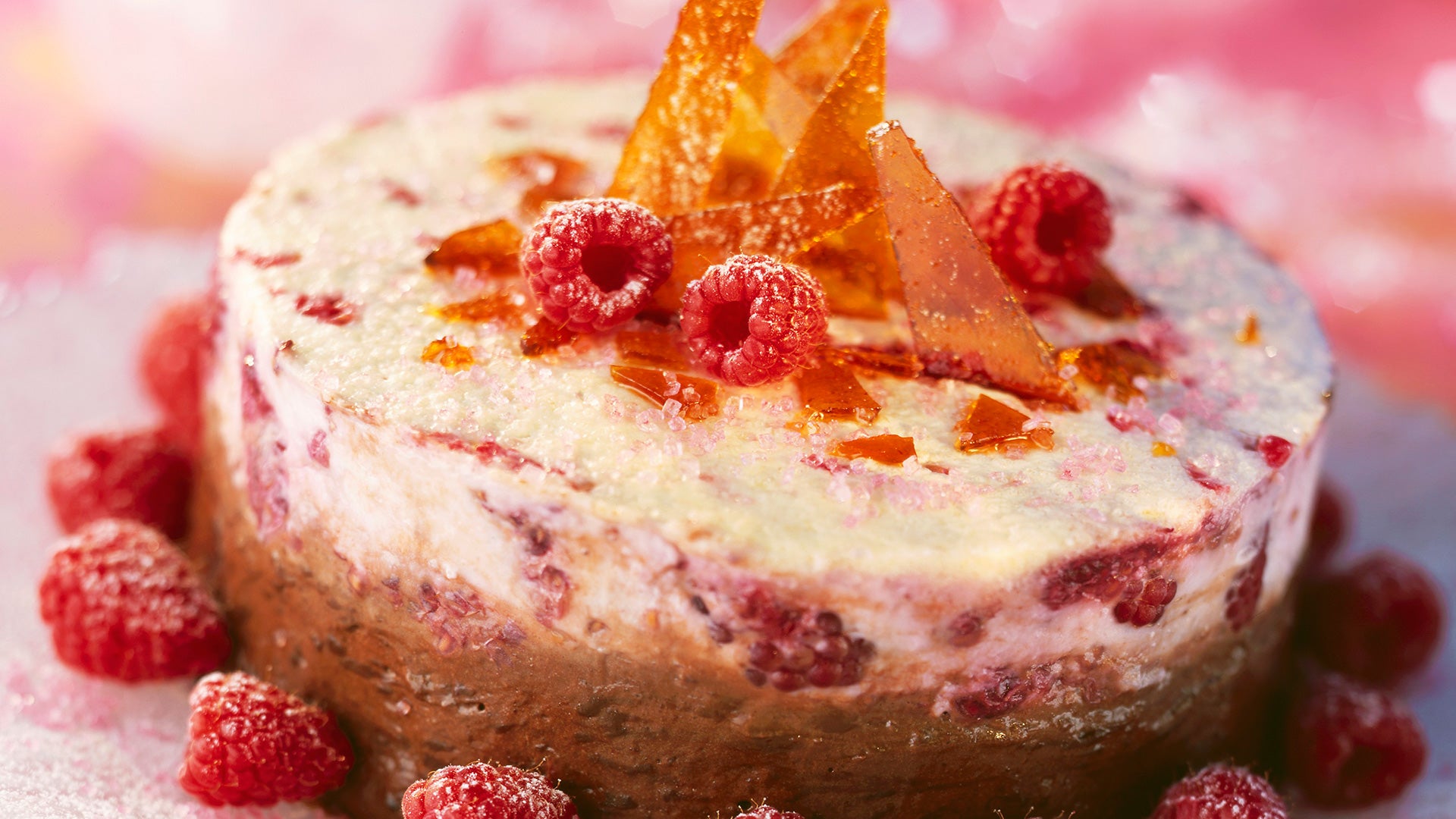 Pastelitos de turrón de chocolate con frambuesas - Gurmé