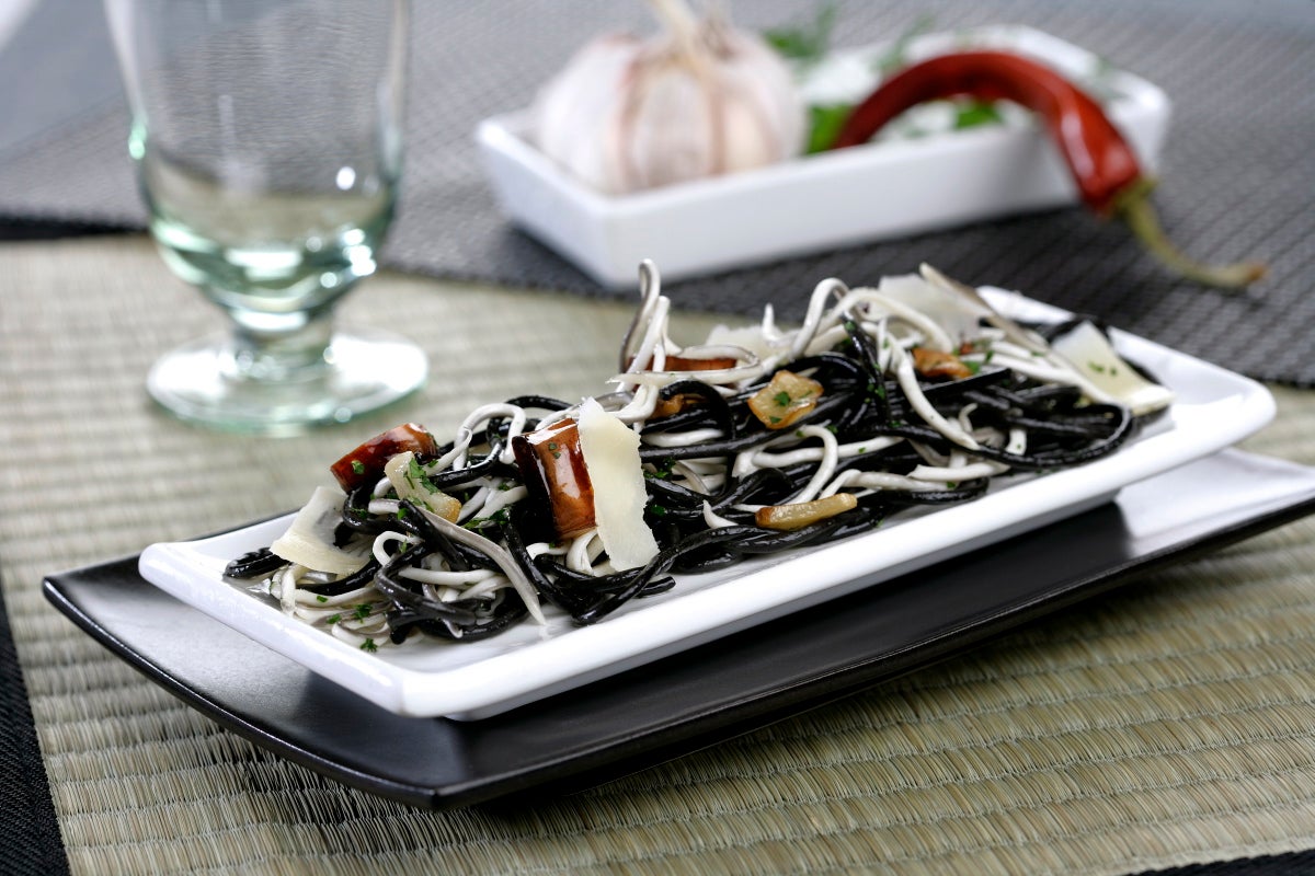 Espaguetis con gulas - Gurmé