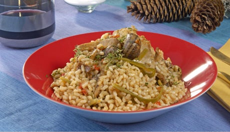 Paella de conejo con verdura - Gurmé