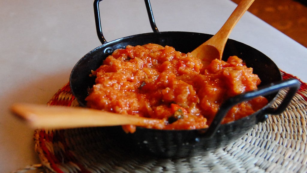 Sopa de tomate de la Antigua Abacería de San Lorenzo. Sopa de tomate de la Antigua Abacería de San Lorenzo