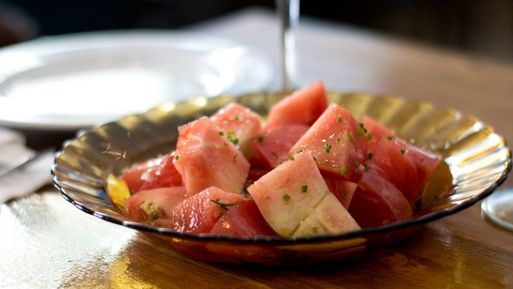Tomate aliñado de La Cayetana. Tomate aliñado de La Cayetana
