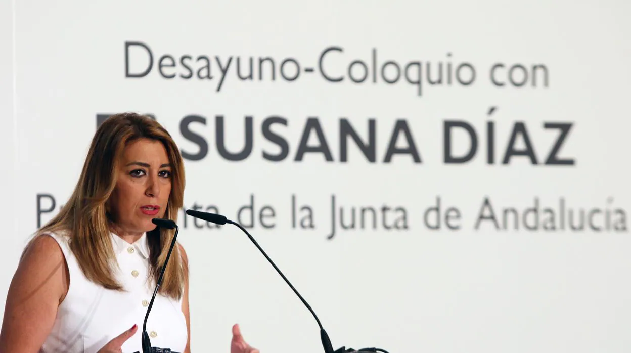 La presidenta de la Junta de Andalucía Susana Díaz
