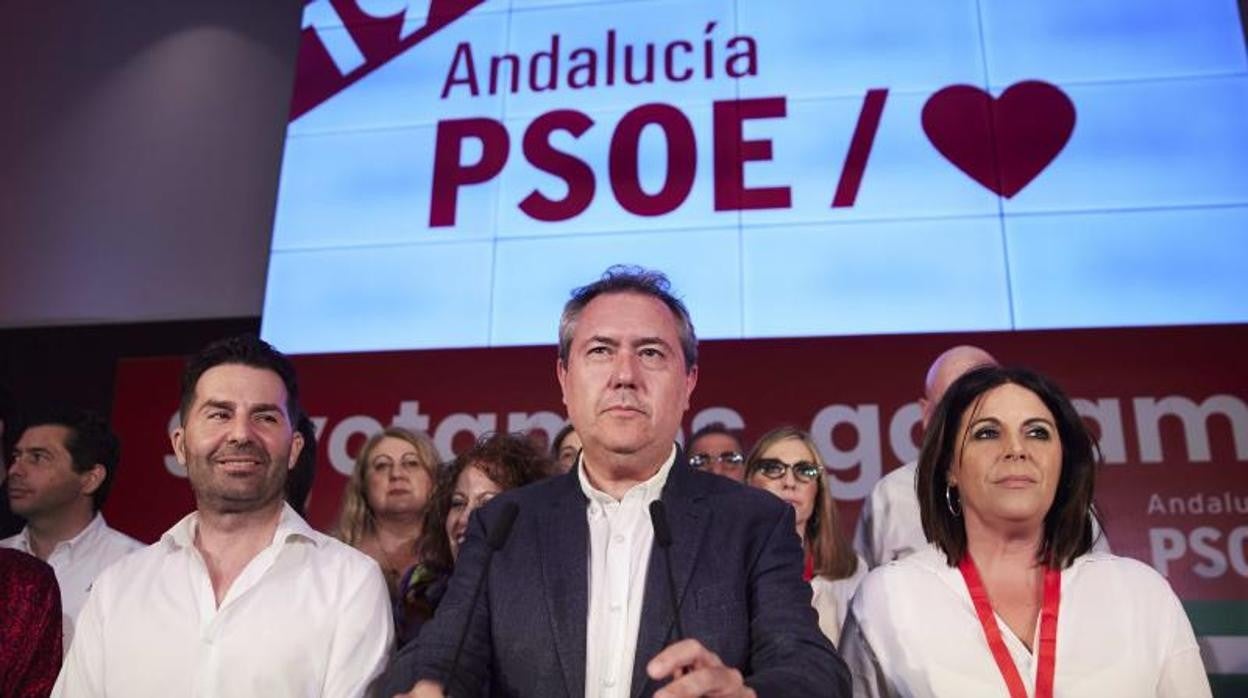 Juan Espadas en la sede del PSOE andaluz valora los resultados del 19-J