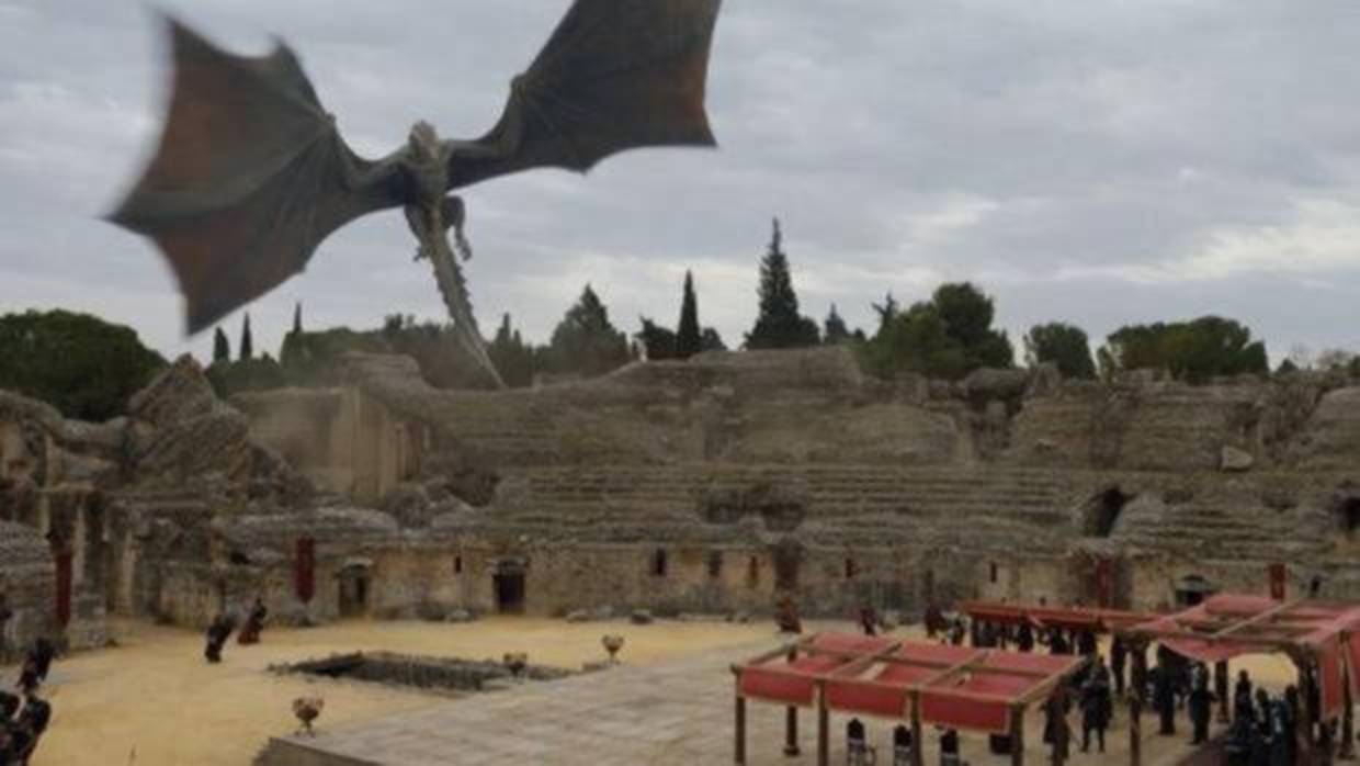 Final de temporada de «Juego de tronos» del año pasado, rodado en el anfiteatro de Itálica