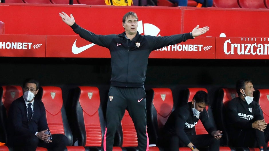 Lopetegui y la mano no pitada a Balenziaga: «El Sevilla ha tenido hoy mala suerte con las decisiones»