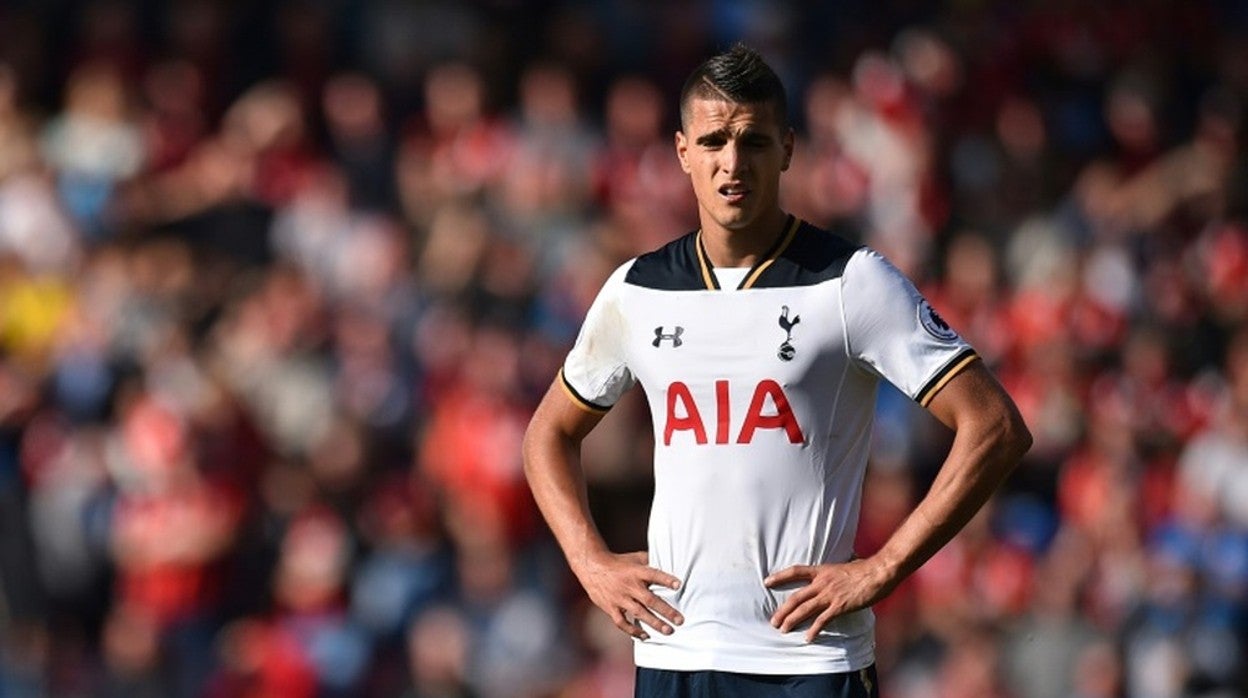 Erik Lamela, en un partido con el Tottenham