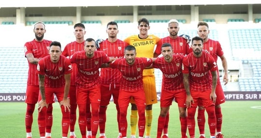Once inicial del Sevilla ante el PSG