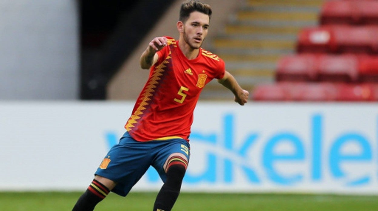 Ismael Armenteros, en un partido con la selección española