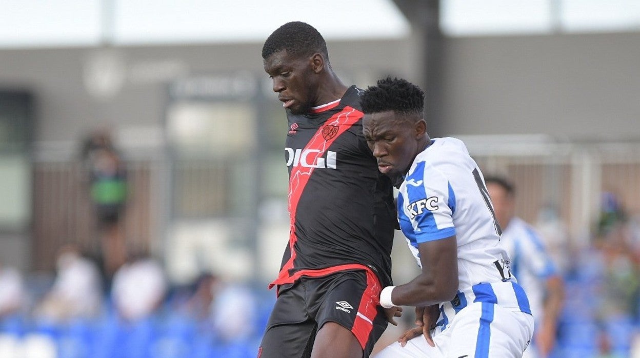 Nteka antes de lesionarse ante el Leganés