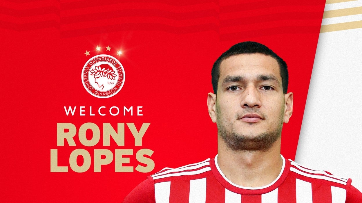 Rony Lopes ya es nuevo jugador del Olympiacos