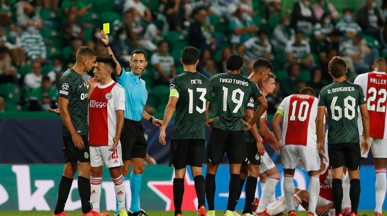 Sánchez Martínez, en un partido de la Liga de Campeones