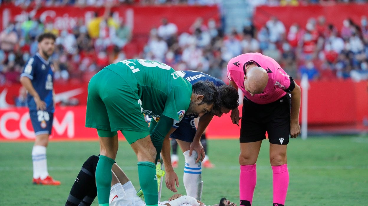 En-Nesyri, en el duelo ante el Espanyol