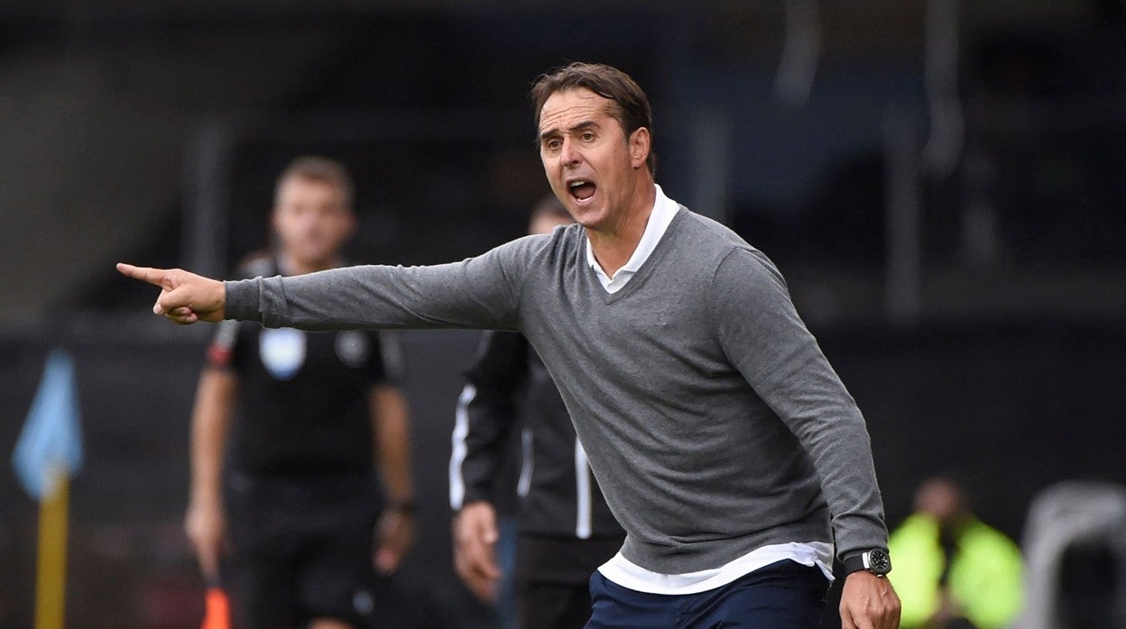 Julen Lopetegui, durante el Celta - Sevilla