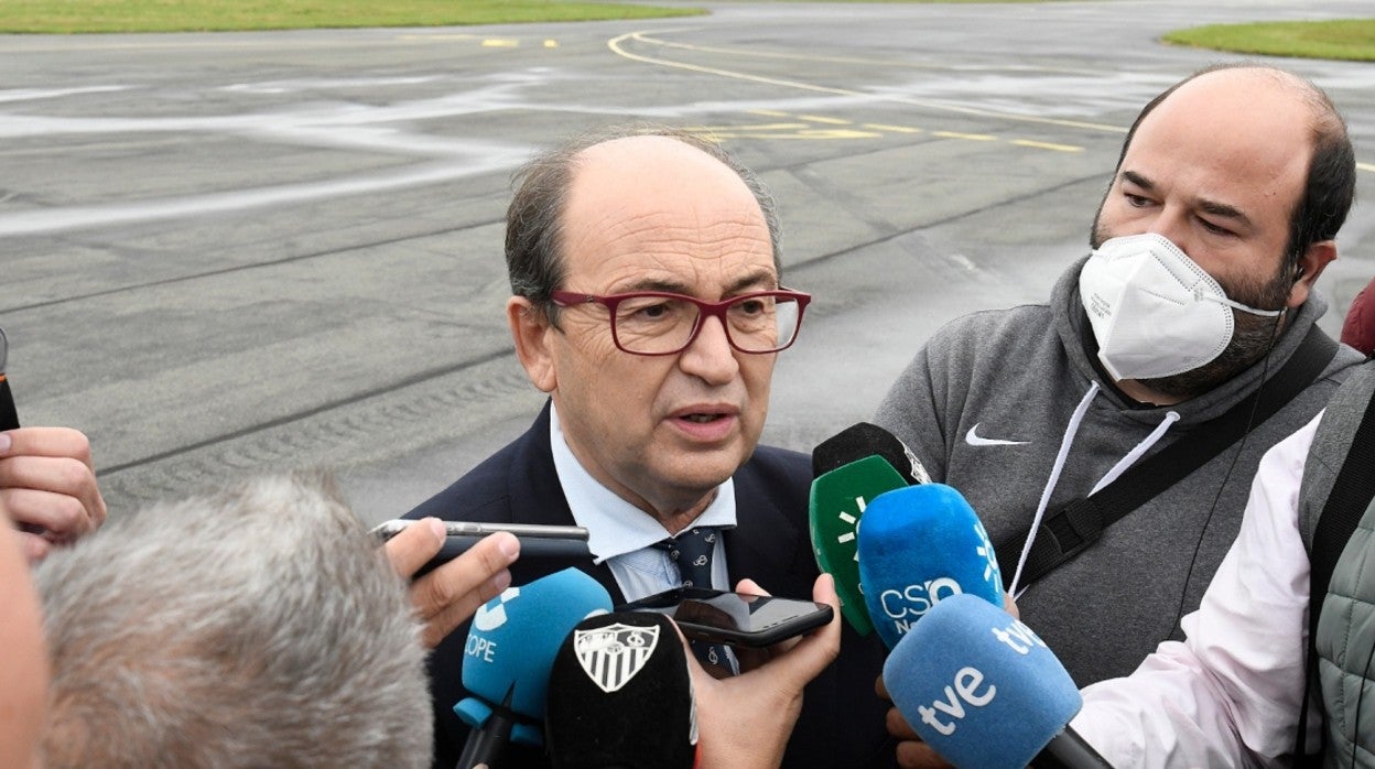 José Castro a su llegada a Lille