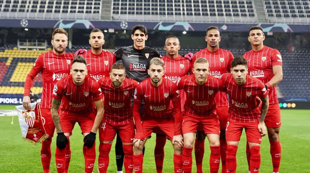 El once del Sevilla FC ante el Salzburgo