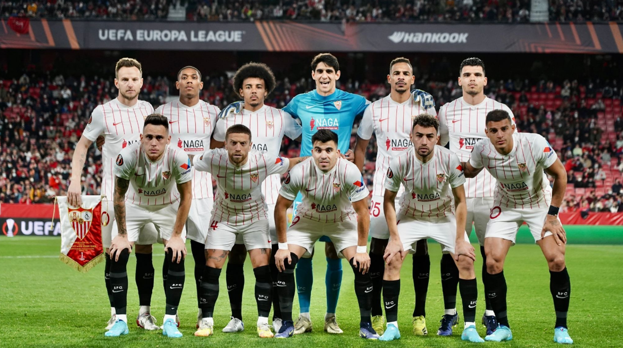 El once del Sevilla FC ante el Dinamo Zagreb