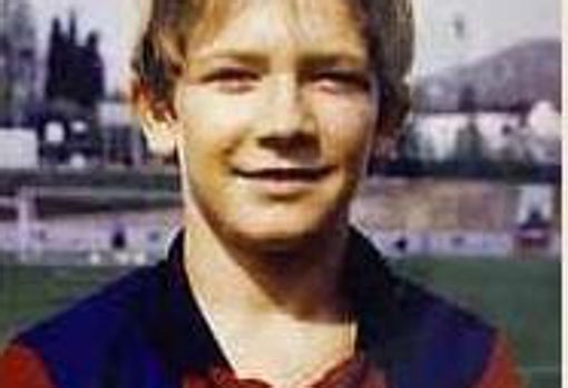 Diego Capel durante su etapa en la cantera del Barcelona