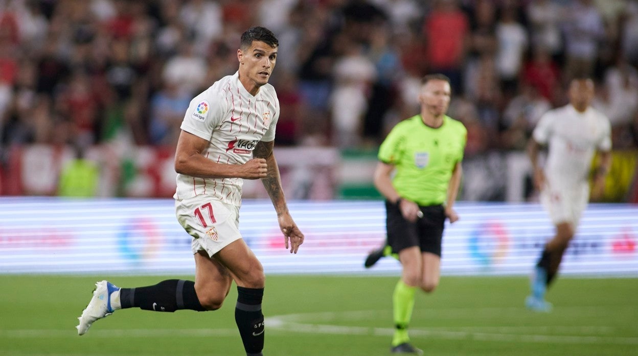 Lamela, en el partido ante el Mallorca