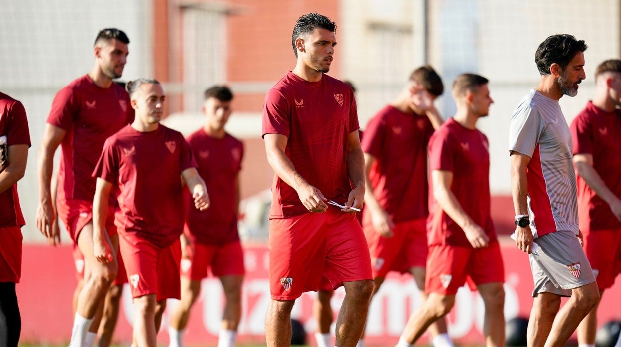 Rekik, en el entrenamiento de este jueves
