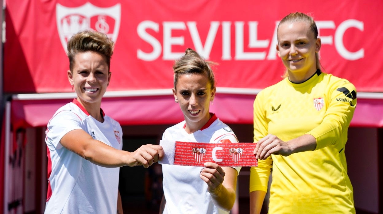 Amanda Sampedro, Nagore y Sullastres son las capitanas del Sevilla FC Femenino