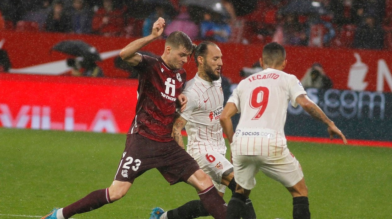 Un lance del Sevilla - Real Sociedad de la pasada temporada