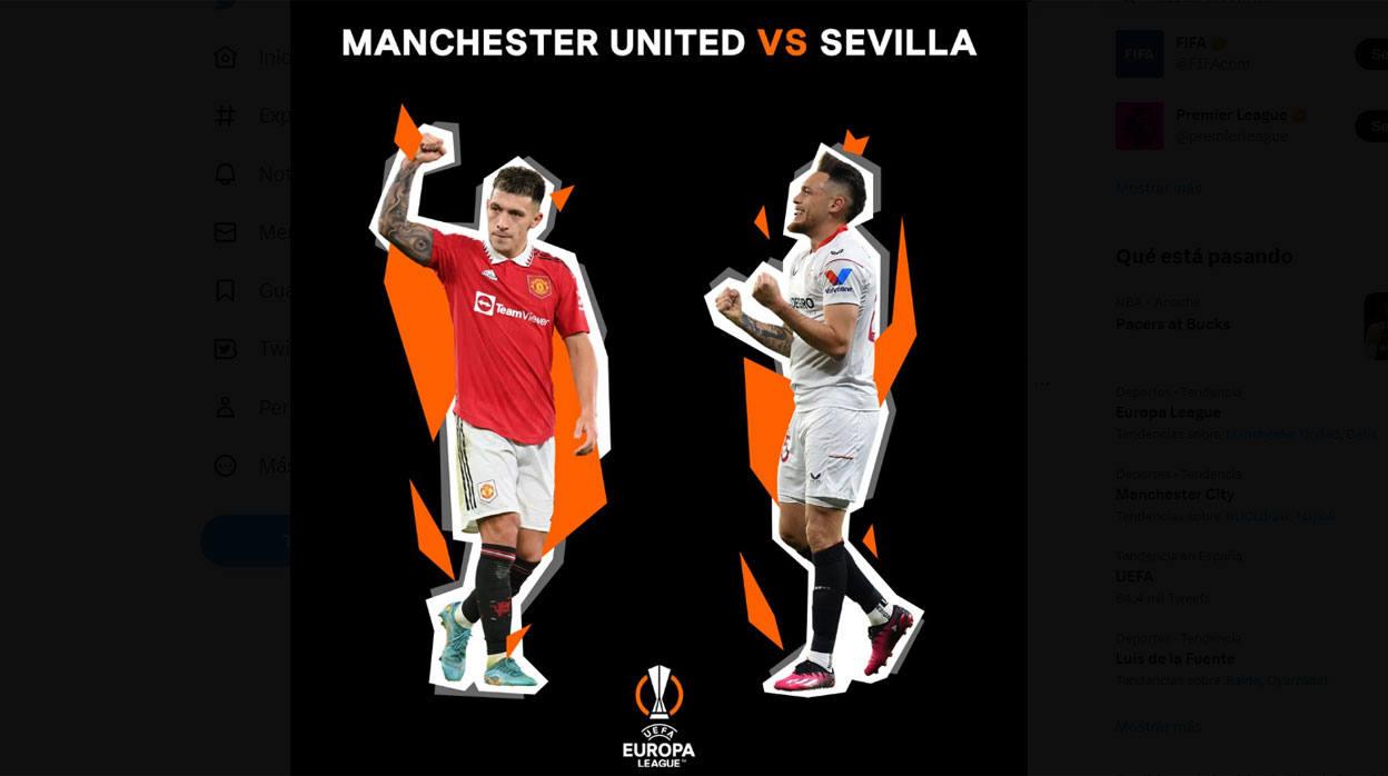 La bola del papel salió tras la designación del Manchester United en el primer cruce de octavos