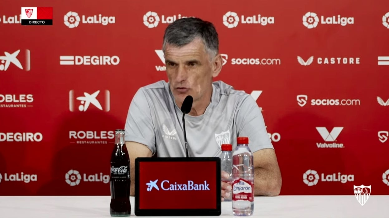 Mendilibar, este viernes en rueda de prensa