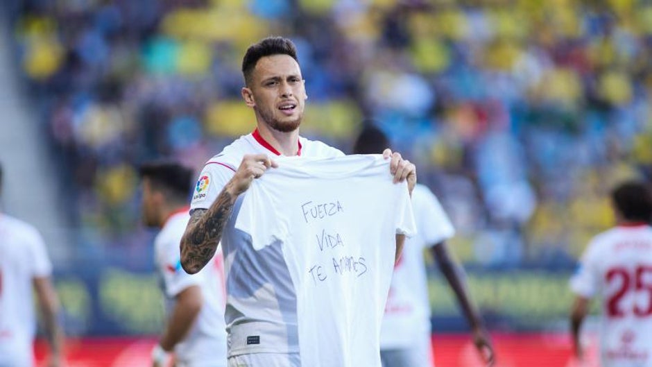 Ocampos y un día lleno de emociones ante el Cádiz: gol, dedicatoria y sanción