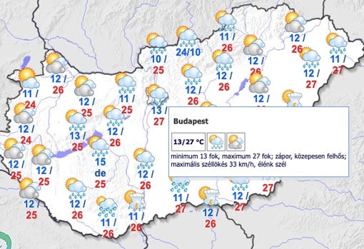 El tiempo en Budapest para la final de la Europa League Sevilla - Roma