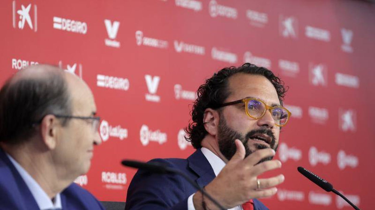 Víctor Orta, en su presentación junto a José Castro