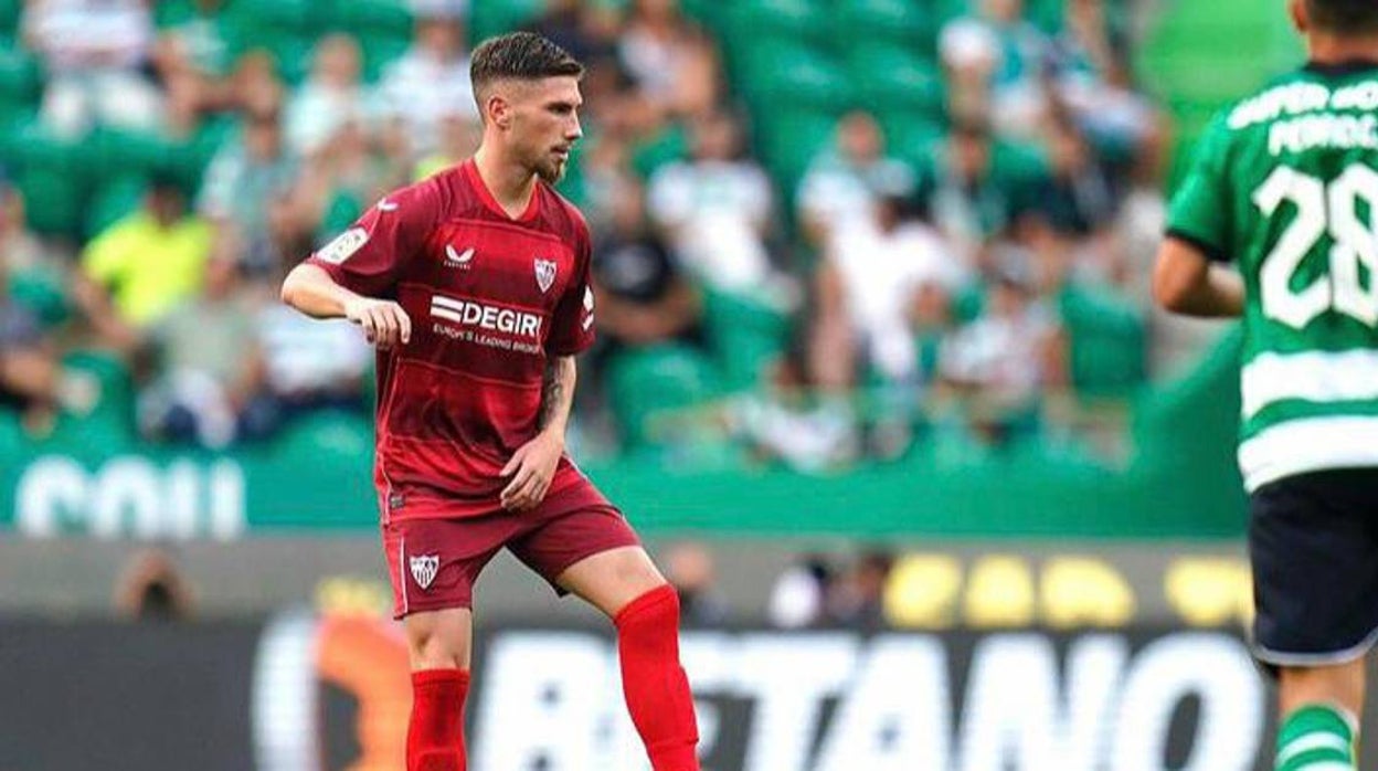 José Ángel Carmona, en el amistoso de la pasada pretemporada que el Sevilla jugó contra el Sporting Clube de Portugal