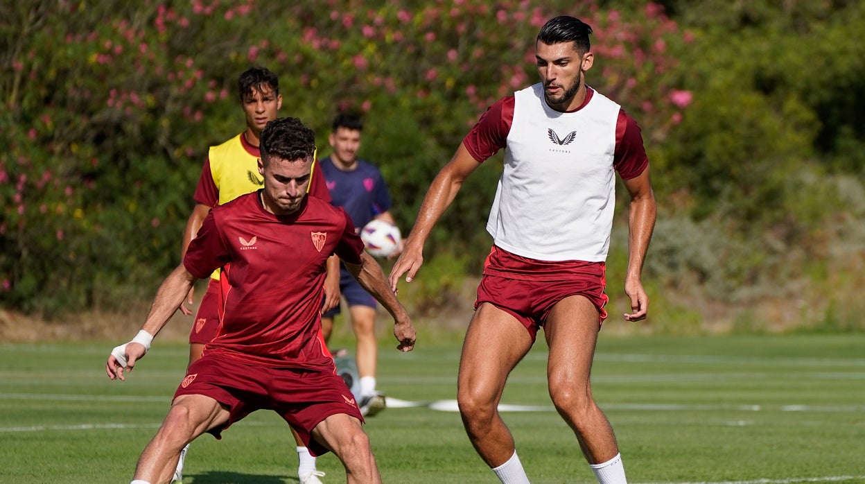 Pedrosa y Rafa Mir, en la concentración de Montecastillo