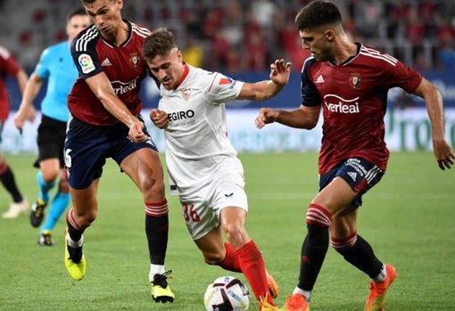 IVÁN ROMERO, DURANTE EL SEVILLA - OSASUNA DE LA PRIMERA JORNADA DE LALIGA 2022-23