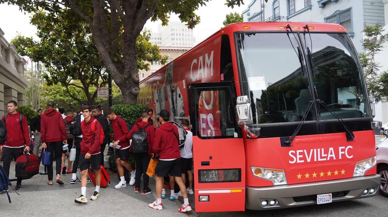 El Sevilla ya está en San Francisco para cerrar la pretemporada 23-24