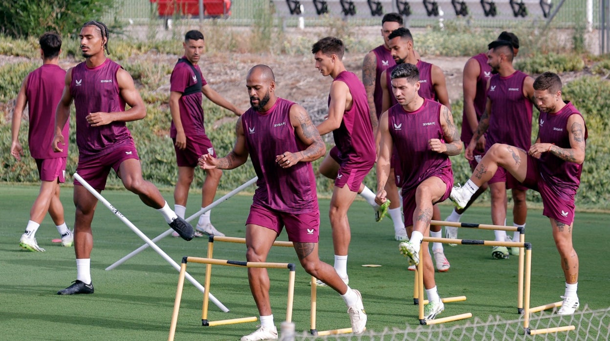 Marcao encabeza el grupo durante la sesión de este jueves